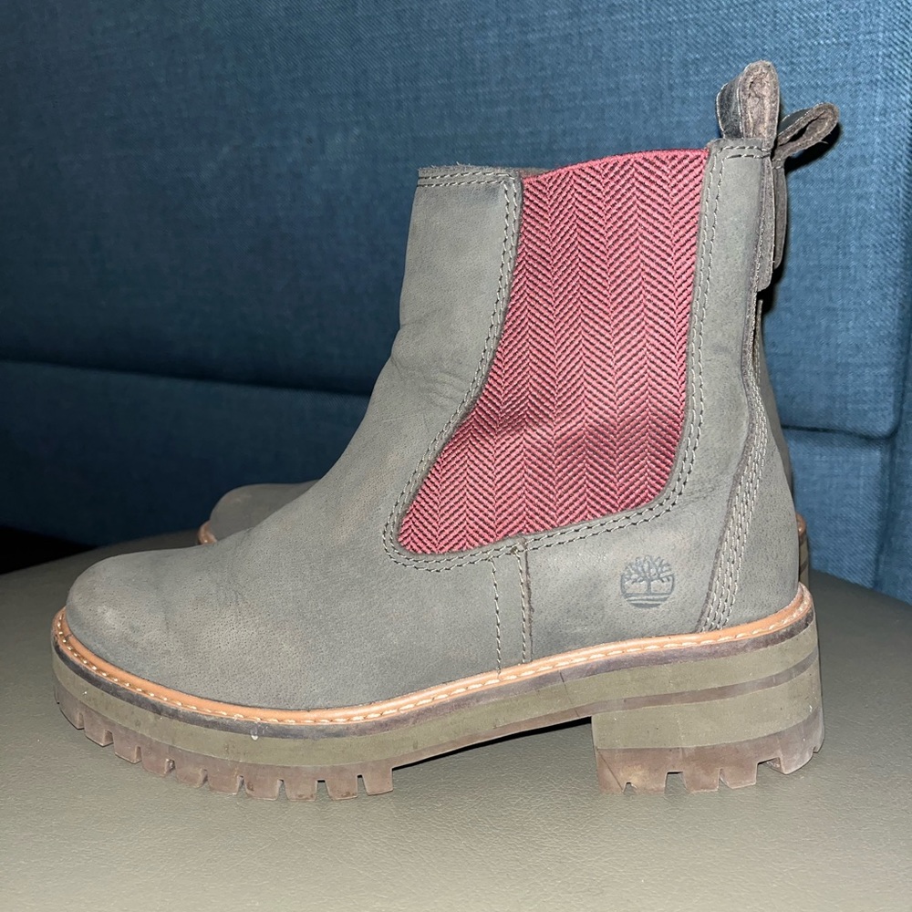Leather timberland chelsea boots